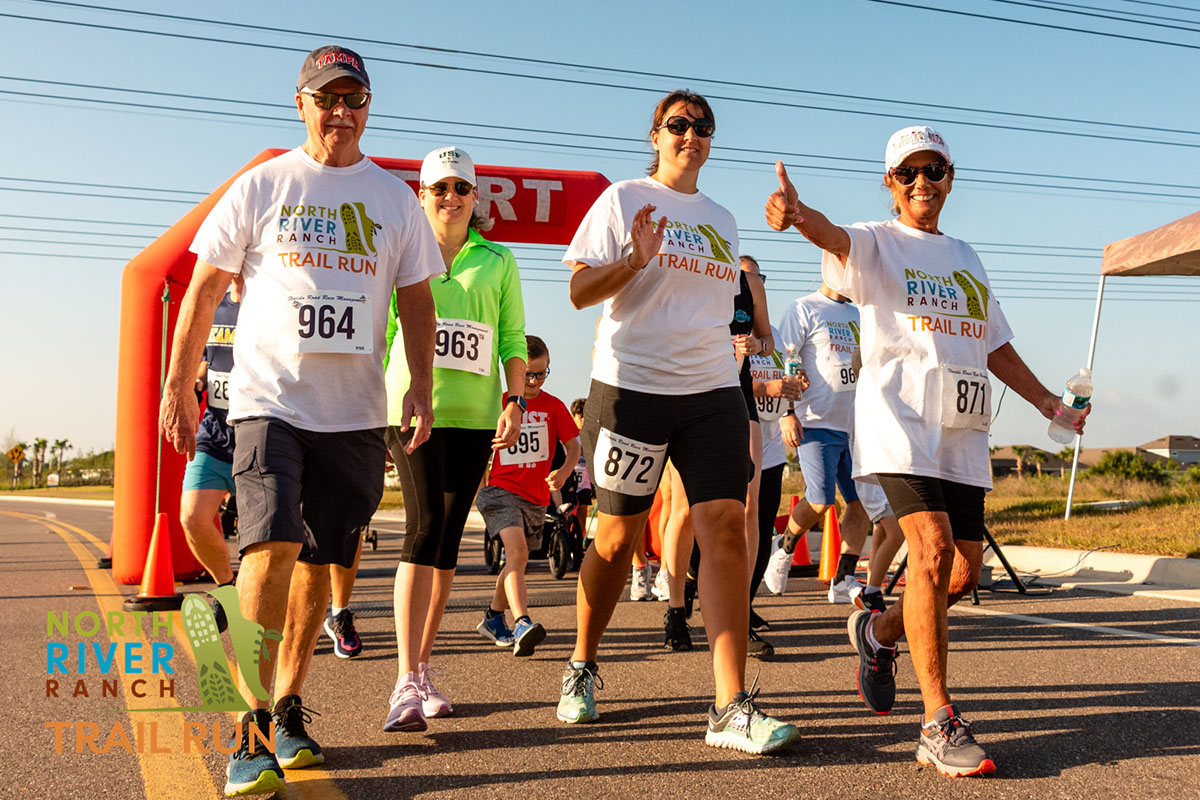 a group of people takes part in a marathon in Florida