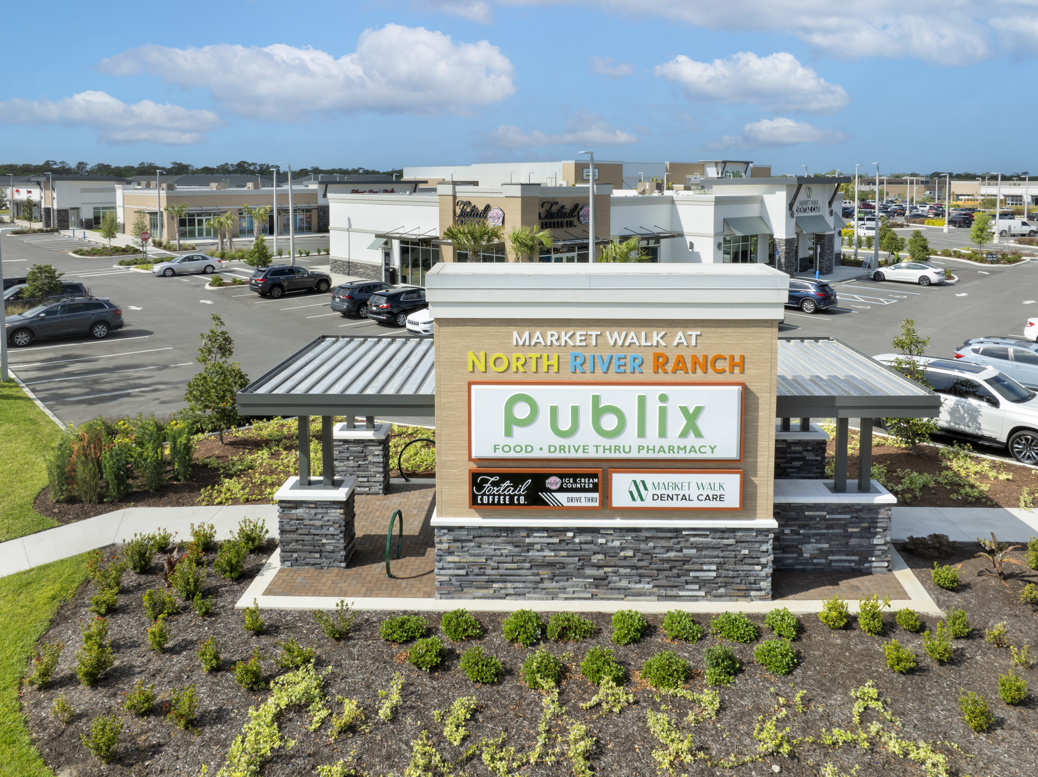 Market Walk at North River Ranch sign