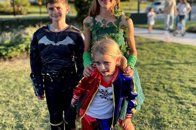 Batman, Poison Ivy and Harley Quinn